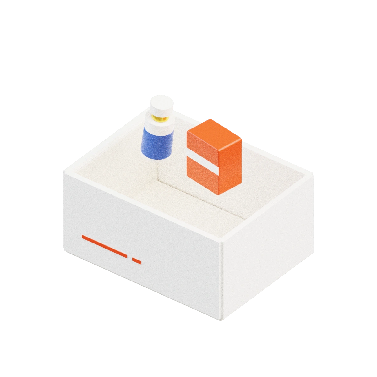 An illustrative open parcel representing the operations behind each order